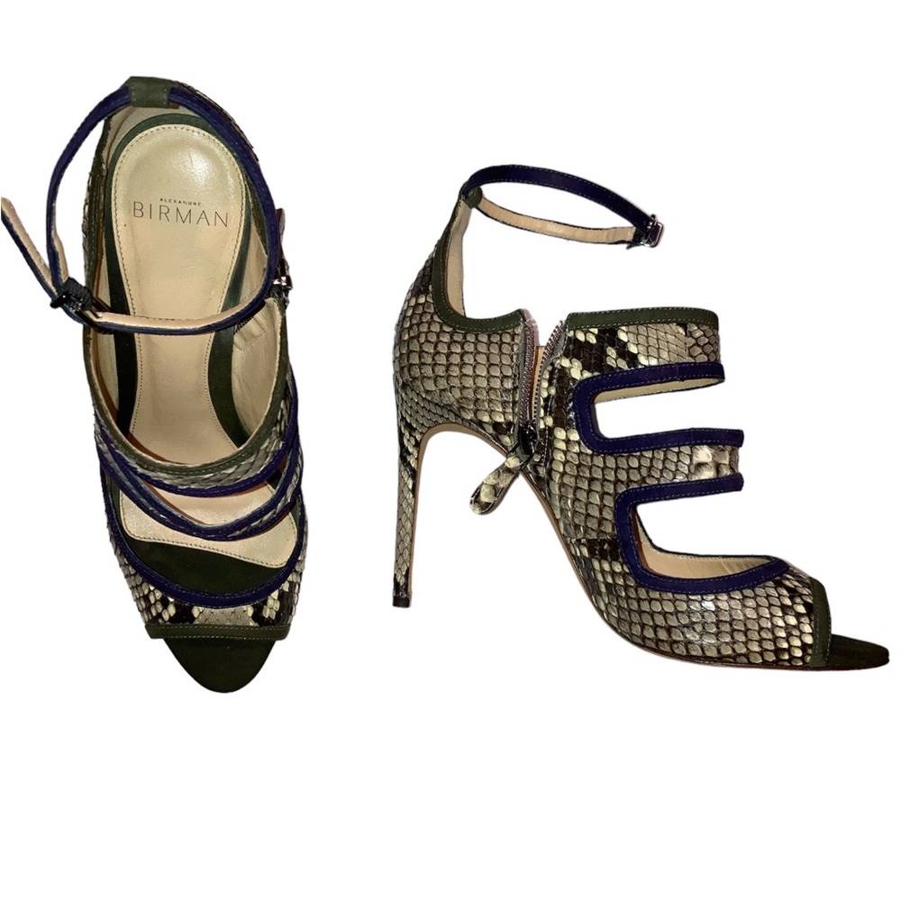 Alexandre Birman Snake Print Sandals - image 2